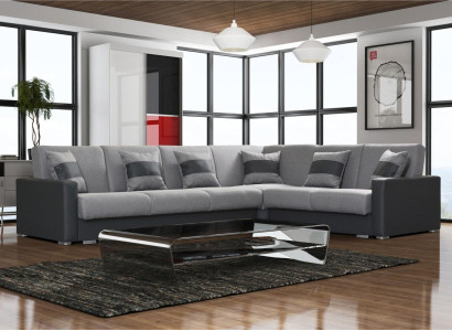 Design Couch Lounge Sofas Textile new Sofa L-shape Sofa Living landscape Relax Seat